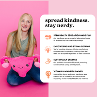 Uterus Plush Organ - Nerdbugs Uterus Plushie Organ - Who put the cuter us in uterus?
