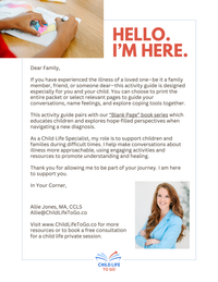 The Blank Page Activity Guide- Adding Colorful Purpose to Illness (Digital Download)