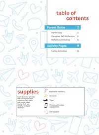 From Here to There, I Always Care: Coping and Connecting Activities for Families Separated by a Hospital Stay (Book + Digital Download)
