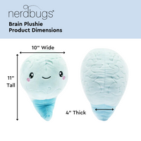 Brain Plush Organ - Nerdbugs Brain Plush Organ- Love on the brain!