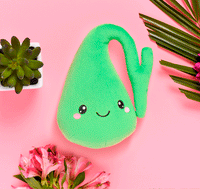 Gallbladder Plush Organ - Nerdbugs Gallbladder Plushie Organ - Who you gonna gall? Stone busters!