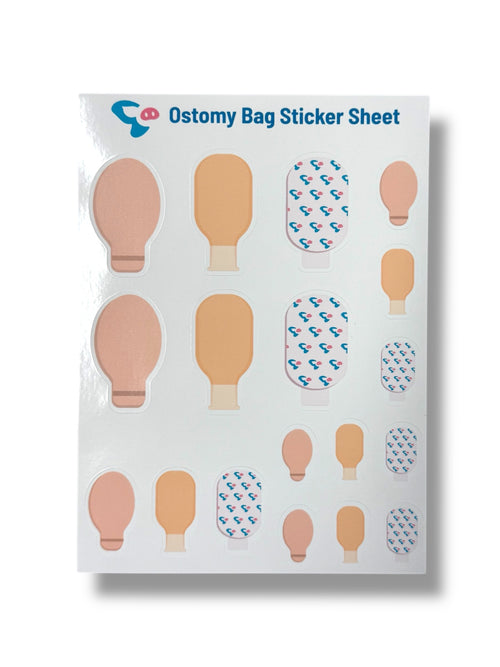 Ostomy Bag Sticker Sheet