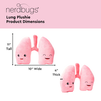 Lung Plush Organ  - Nerdbugs Lung Plushie Organ - We be lung together!