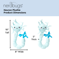 Neuron Plush Organ - Nerdbugs Neuron (Brain Cell) Plushie Organ  - Neuron my mind!