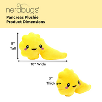 Pancreas Plush Organ - Nerdbugs Pancreas Plushie Organ Toys-Sucrose, yet so far!