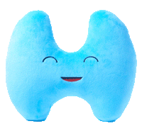 Thyroid Plush Organ-Nerdbugs Thyroid Plushie Organ -Life is a gland adventure!