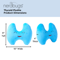 Thyroid Plush Organ-Nerdbugs Thyroid Plushie Organ -Life is a gland adventure!