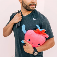 Heart Plush Organ  - Nerdbugs Heart Plushie Organ - I aorta to tell you how much I love you