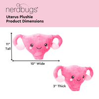 Uterus Plush Organ - Nerdbugs Uterus Plushie Organ - Who put the cuter us in uterus?
