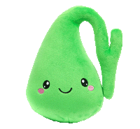 Gallbladder Plush Organ - Nerdbugs Gallbladder Plushie Organ - Who you gonna gall? Stone busters!