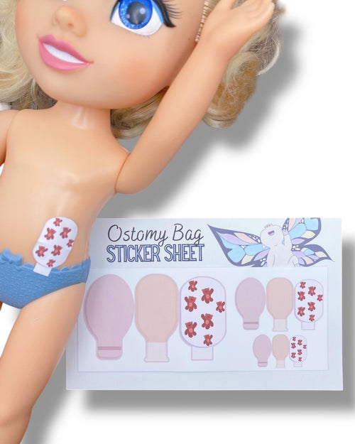 Ostomy Bag Sticker Sheet